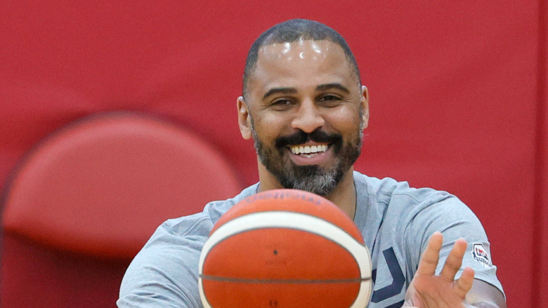 Celtics coach Ime Udoka with Team USA